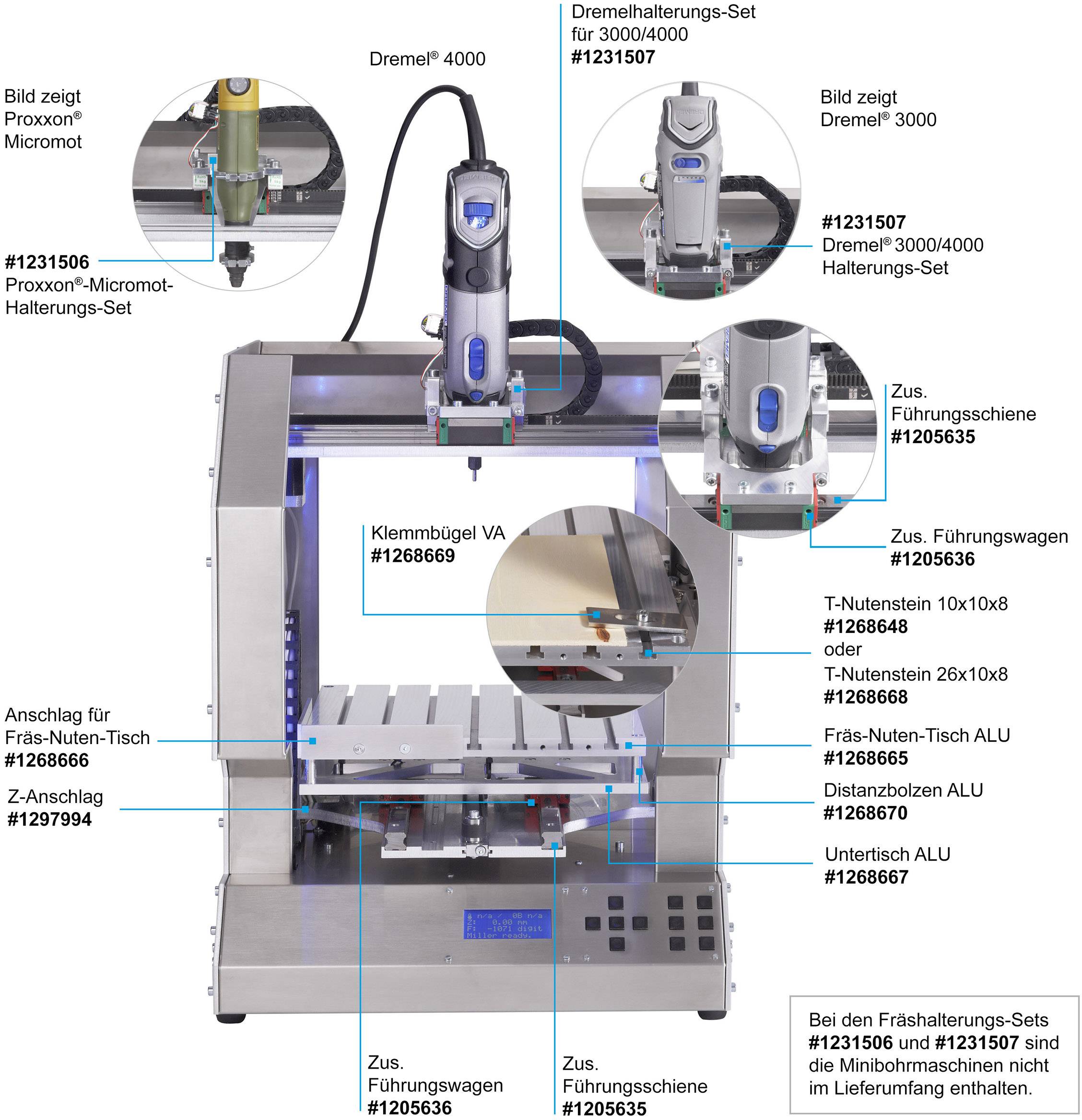Renkforce Untertisch Alu 8mm für Fräsumbau RF1000 Passend für (3D Drucker): renkforce RF1000