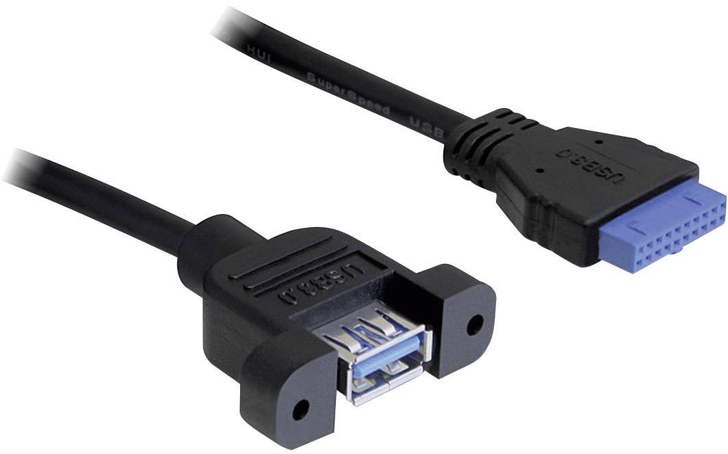 Delock USB 3.0 Pin Header - USB-Kabel intern auf extern - USB Typ A (W)