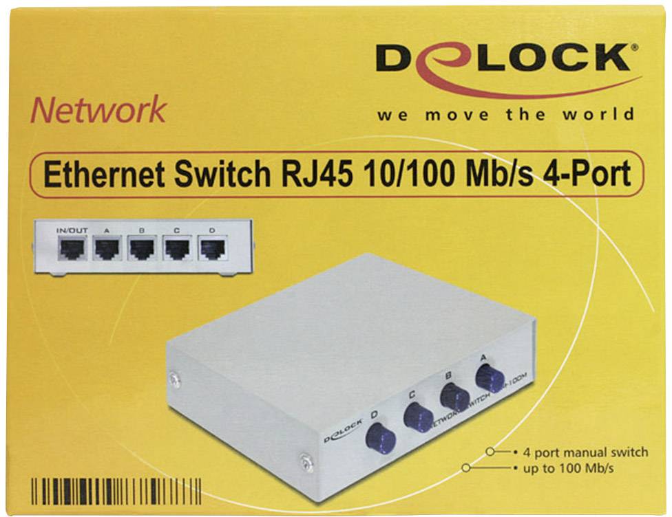 Delock 87588 87588 Netzwerk Switch 4 Port 100 MBit/s