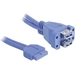 Delock USB-Kabel USB 3.2 Gen1 (USB 3.0 / USB 3.1 Gen1) Pfostenstecker 19pol., USB-A Buchse 0.45 m Blau UL-zertifiziert 82942 Delock USB-Kabel USB 3.2 Gen1 (USB 3.0 / USB 3.1 Gen1) Pfostenstecker 19pol., USB-A Buchse 0.45 m Blau UL-zertifiziert 82942