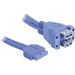Delock USB-Kabel USB 3.2 Gen1 (USB 3.0 / USB 3.1 Gen1) Pfostenstecker 19pol., USB-A Buchse 0.45m Blau UL-zertifiziert 82942