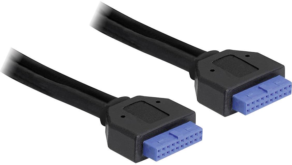 Delock 0.45 m Schwarz 83124