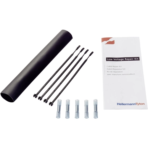 HellermannTyton 380-04004 LVRK-24/6-200-POX-BK Warmschrumpf-Verbindungsgarnitur ohne Schraubverbinder Kabel-Ø-Bereich: 6 - 24mm HellermannTyton 380-04004 LVRK-24/6-200-POX-BK Warmschrumpf-Verbindungsgarnitur ohne Schraubverbinder Kabel-Ø-Bereich: 6 - 24mm
