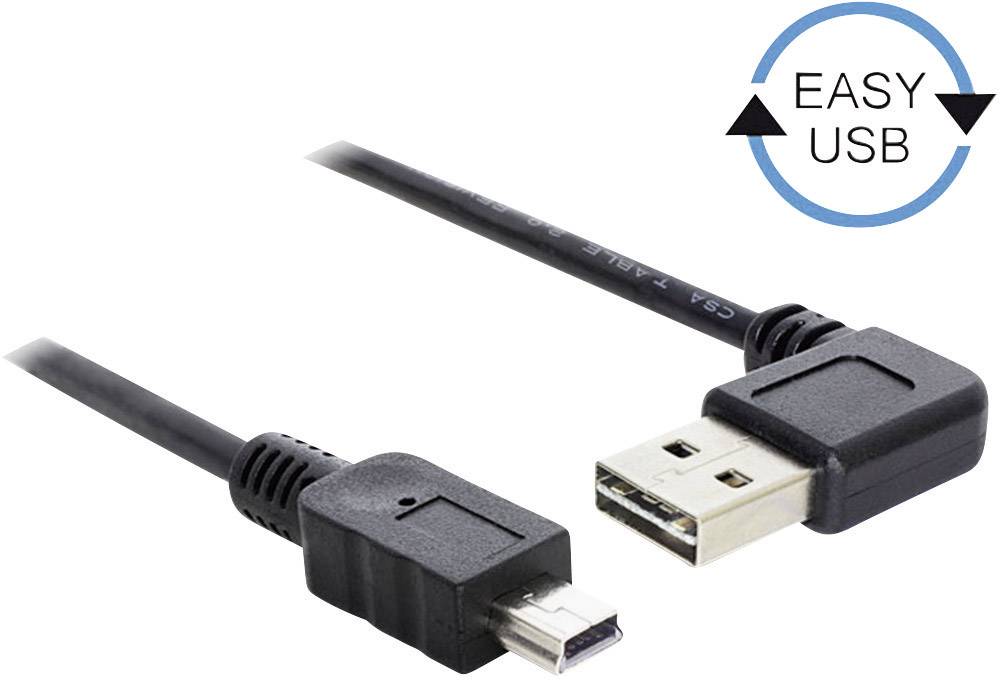 Delock 5.00 m Schwarz vergoldete Steckkontakte, UL-zertifiziert 83381