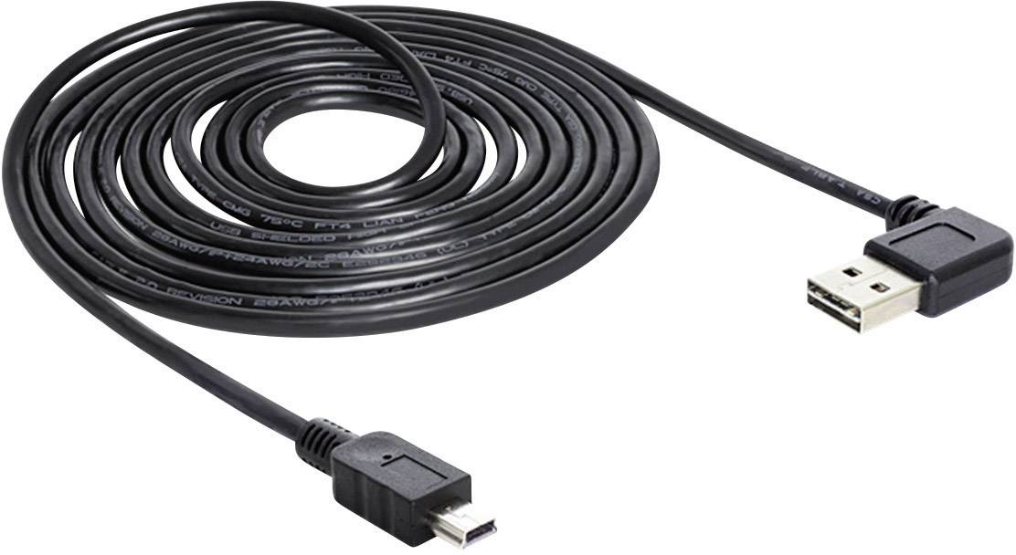 Delock 5.00 m Schwarz vergoldete Steckkontakte, UL-zertifiziert 83381