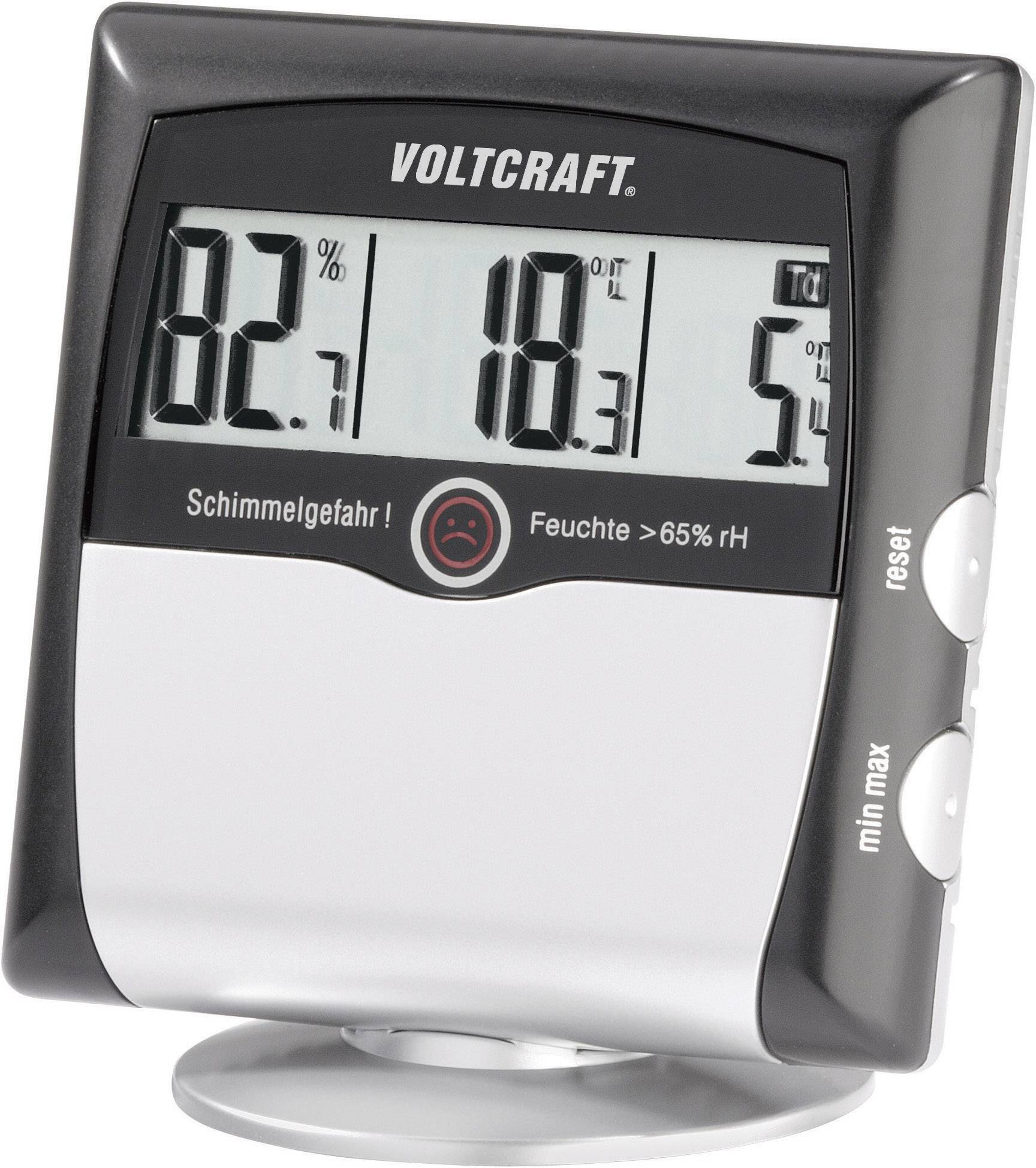 VOLTCRAFT MS-10 Luftfeuchtemessgerät (Hygrometer) 1 % rF 99 % rF Taupunkt-/Schimmelwarnanzeige