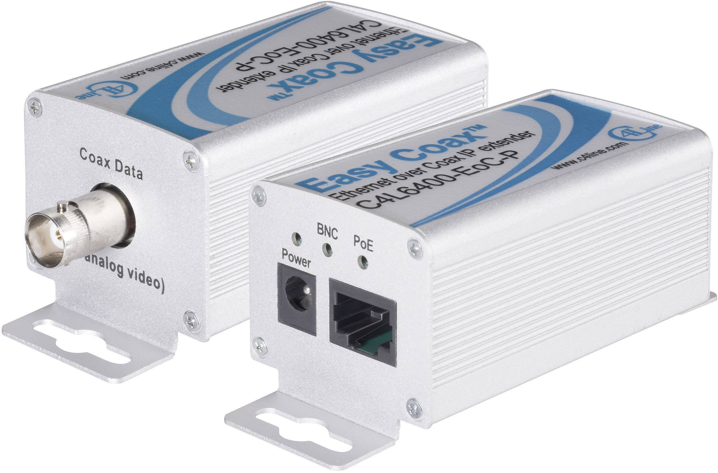 Renkforce RF-2016822 Netzwerkverlängerung Koax Reichweite (max.): 1500m 2 St. 100MBit/s mit PoE-Funktion