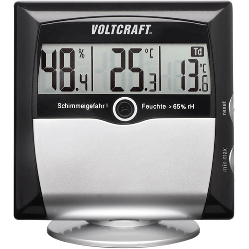 VOLTCRAFT MS-10 Luftfeuchtemessgerät (Hygrometer) 1% rF 99% rF Taupunkt-/Schimmelwarnanzeige