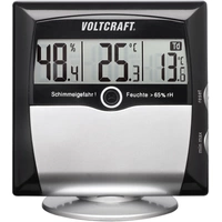 VOLTCRAFT MS-10 Luftfeuchtemessgerät (Hygrometer) 1 % rF 99 % rF Taupunkt-/Schimmelwarnanzeige VOLTCRAFT MS-10 Luftfeuchtemessgerät (Hygrometer) 1 % rF 99 % rF Taupunkt-/Schimmelwarnanzeige