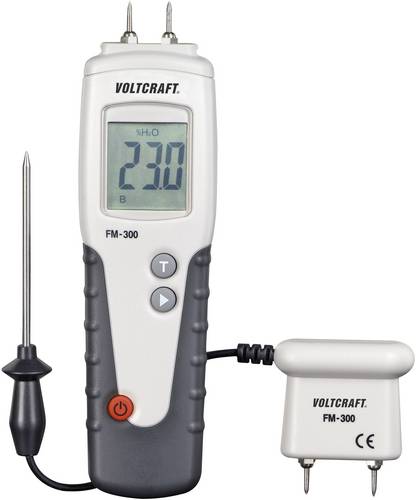 VOLTCRAFT FM-300 Holzfeuchtemessgerät Messbereich Holzfeuchtigkeit (Bereich) 6 bis 99 % vol Tempera