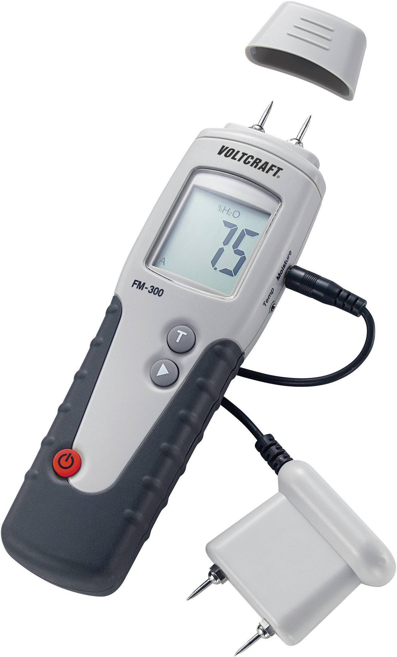 VOLTCRAFT FM-300 Holzfeuchtemessgerät Messbereich Holzfeuchtigkeit (Bereich) 6 bis 99% vol Temperaturmessung