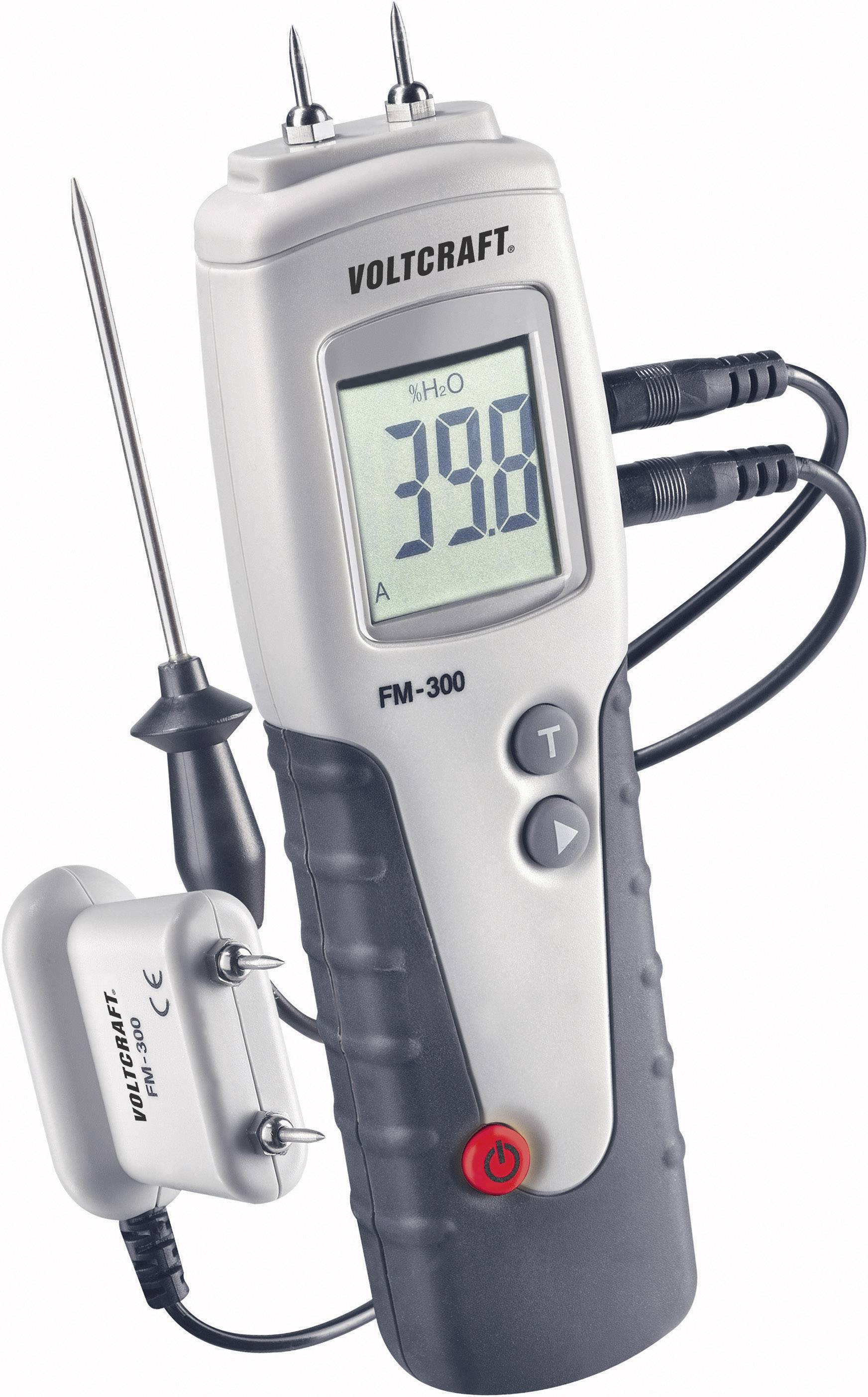 VOLTCRAFT FM-300 Holzfeuchtemessgerät Messbereich Holzfeuchtigkeit (Bereich) 6 bis 99% vol Temperaturmessung