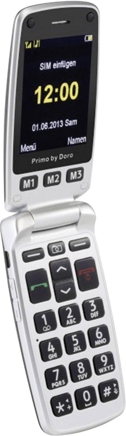 Primo by DORO 413 Senioren-Klapp-Handy Schwarz