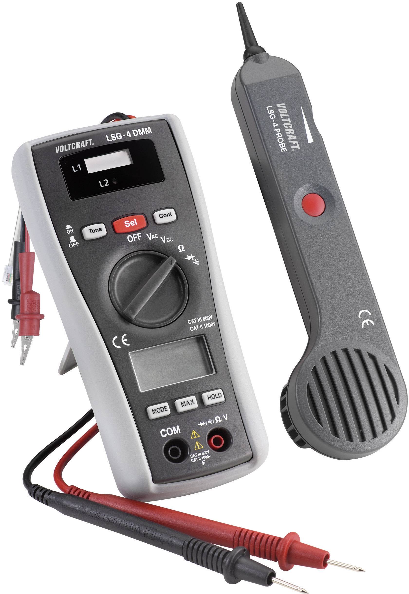 VOLTCRAFT LSG-4 Leitungssucher, Signalverfolger, Durchgangsprüfer, Multimeter