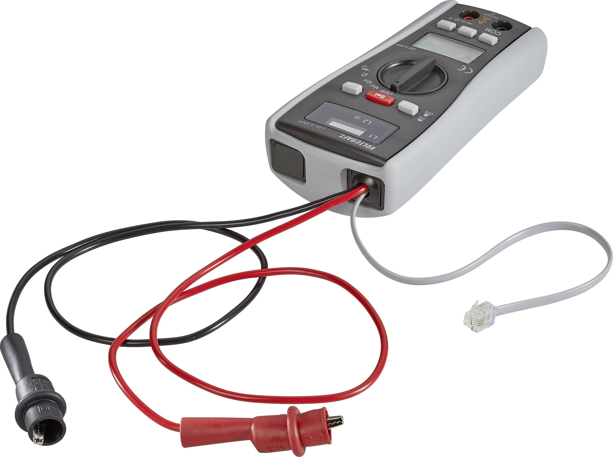 VOLTCRAFT LSG-4 Leitungssucher, Signalverfolger, Durchgangsprüfer, Multimeter