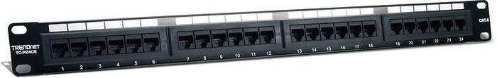 TrendNet TC-P24C6 16 Port Netzwerk-Patchpanel CAT 6 1 HE
