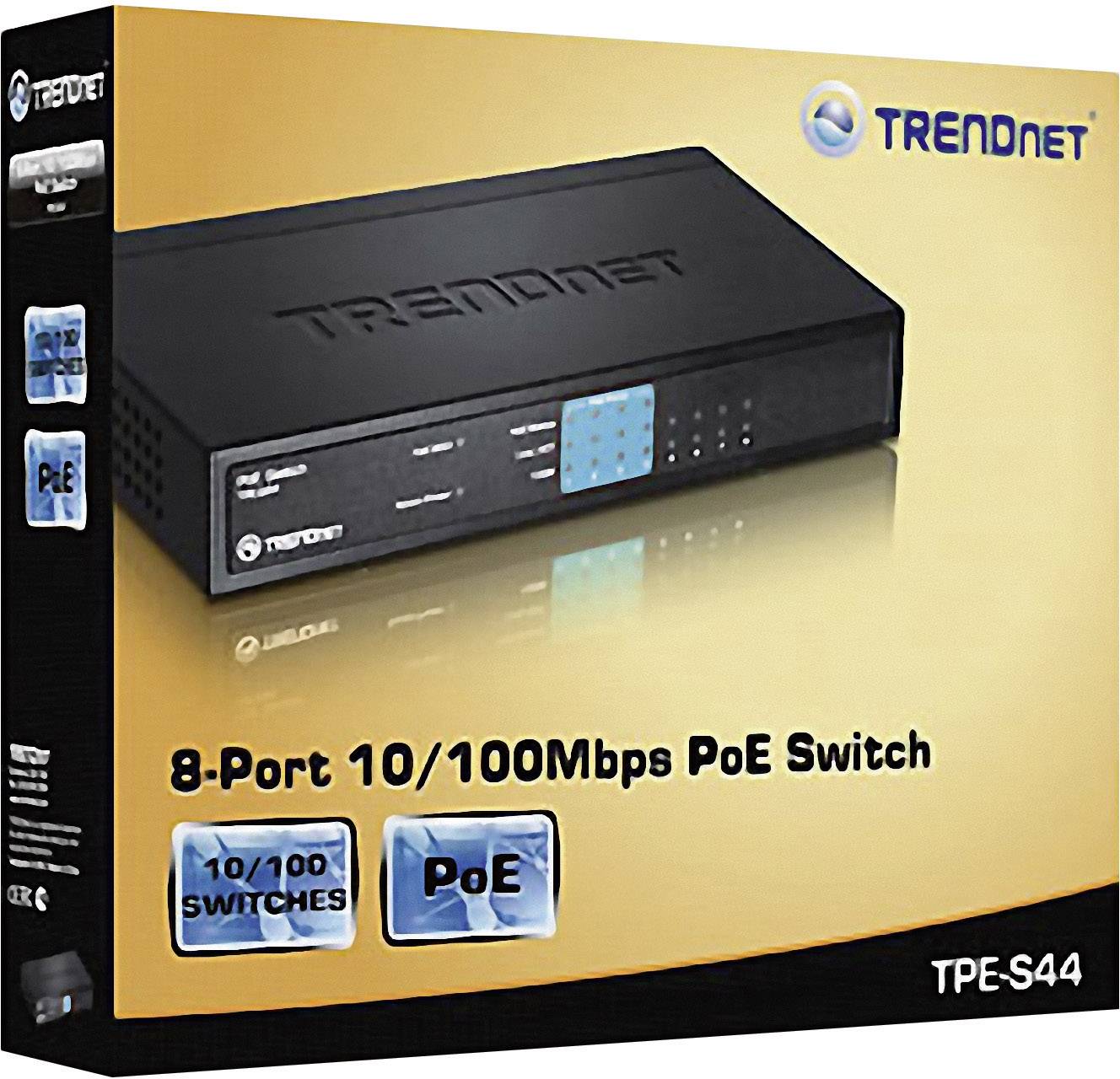 TrendNet TPE-S44 Netzwerk Switch 8 Port 100 MBit/s PoE-Funktion