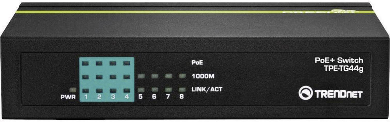 TRENDnet TPE TG44g - Switch - 4 x 10/100/1000 (PoE+)