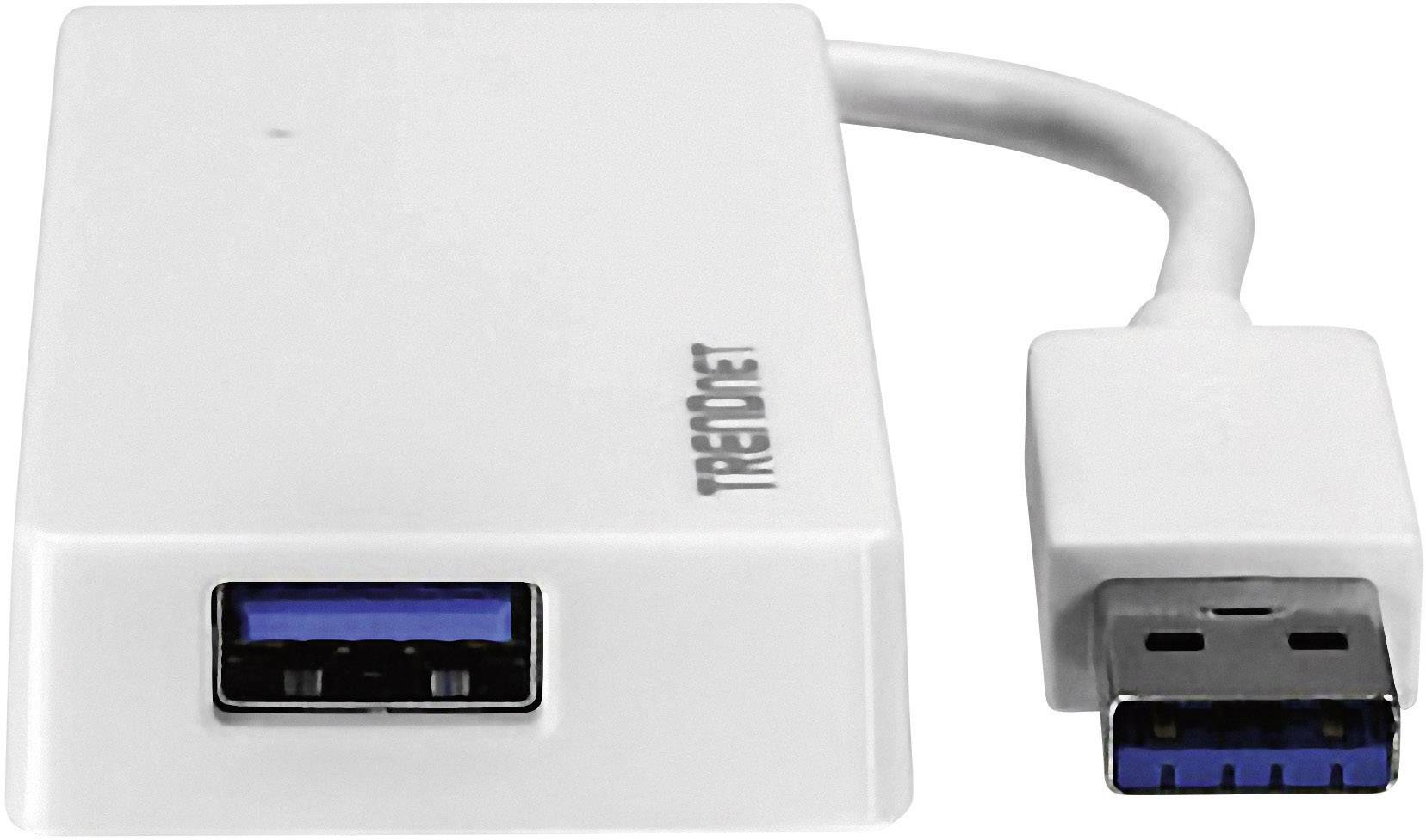 TrendNet USB-Hub 4 Port USB-A (USB 3.2 Gen 1) Weiß TU3-H4E
