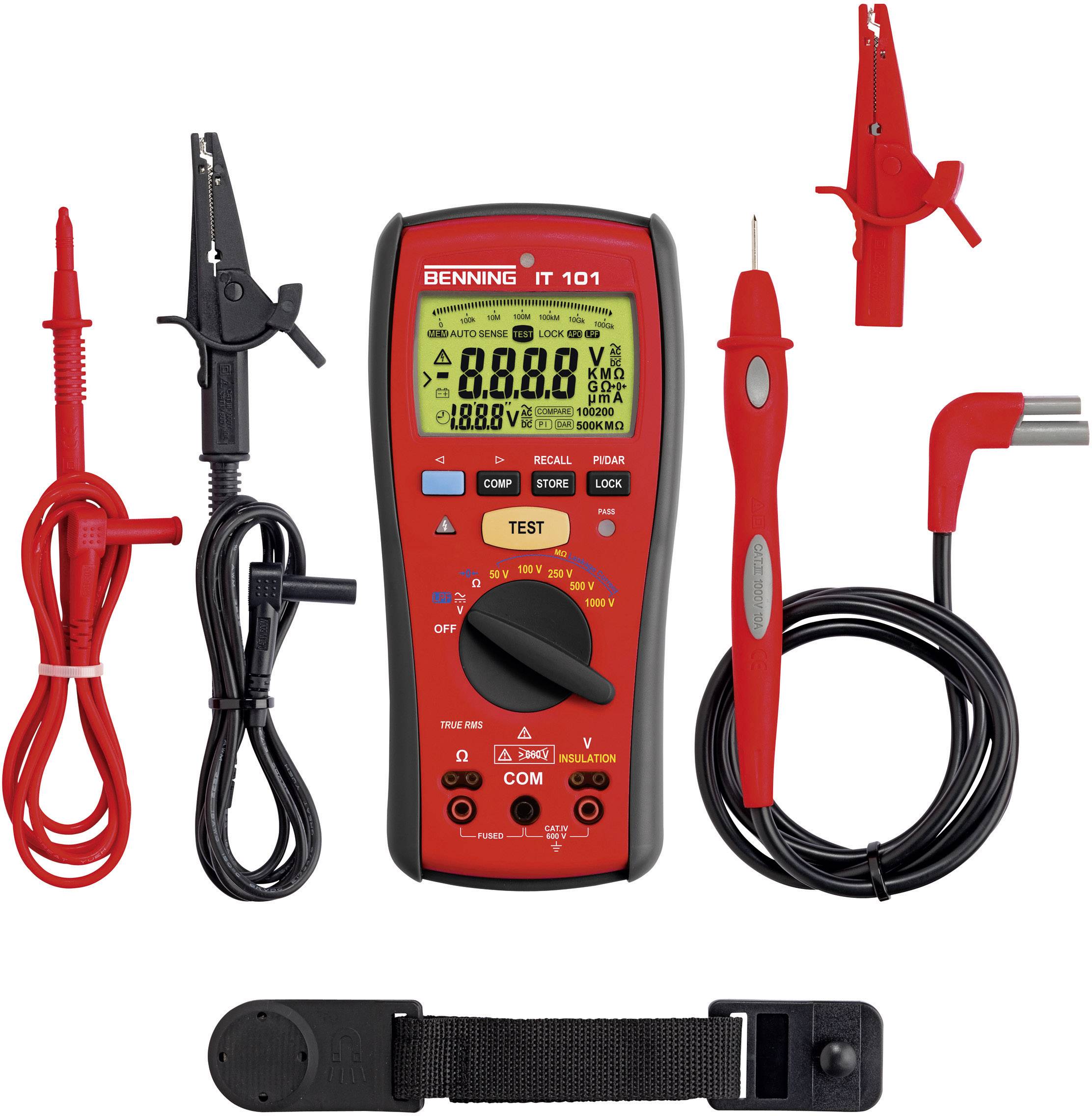 Benning IT 101 Isolationsmessgerät 50 V, 100 V, 250 V, 500 V, 1000V 20 GΩ