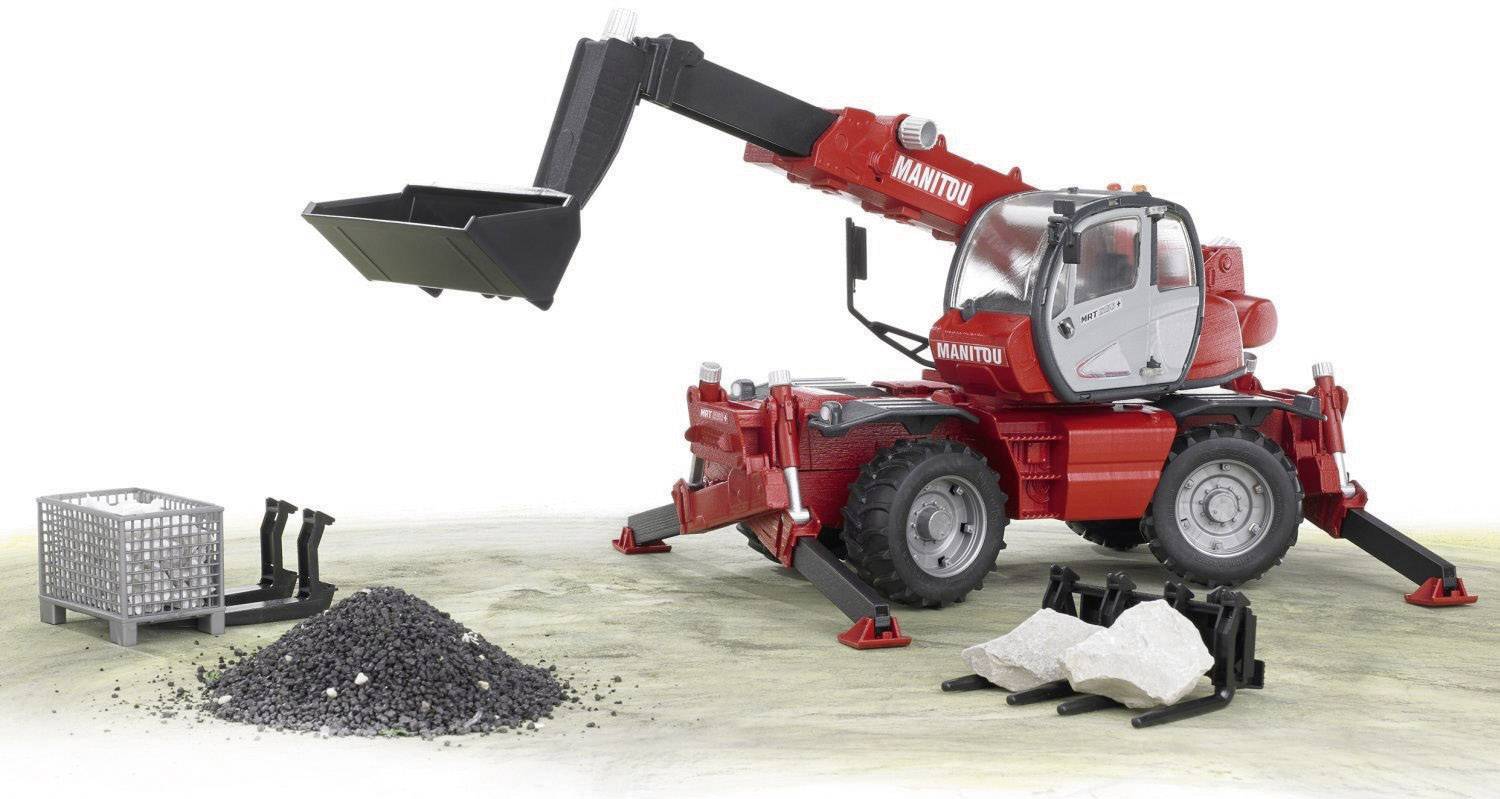 Bruder Landwirtschafts Modell Manitou Teleskoplader MRT 2150 Fertigmodell Spezialfahrzeug Modell