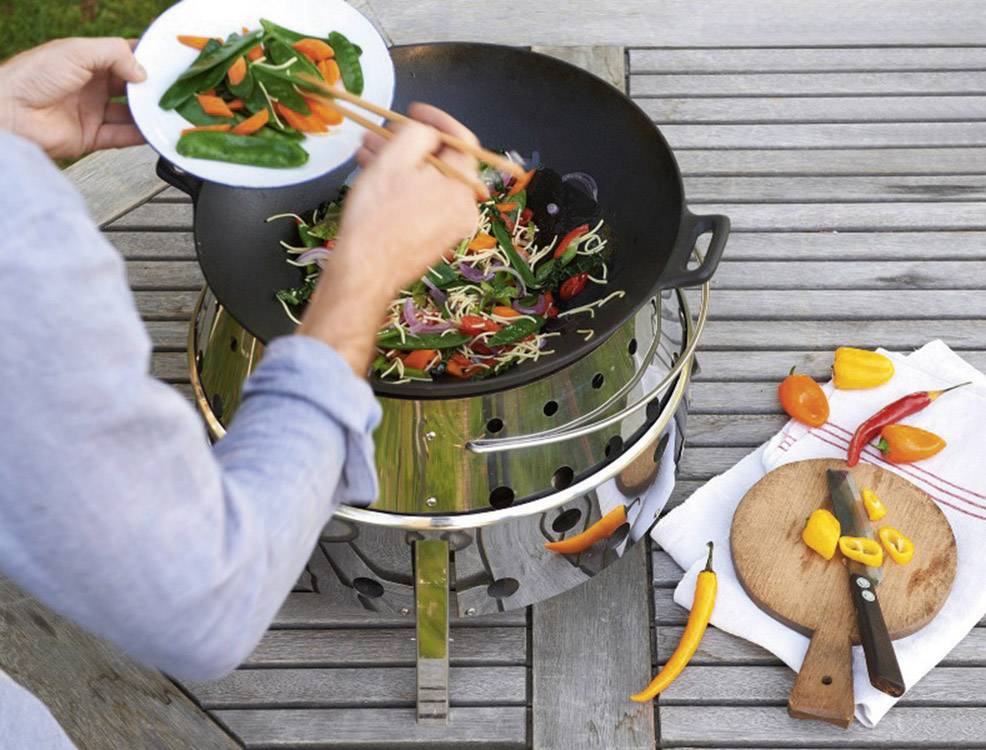 Petromax Atago Grill, Ofen, Feuerschale Grillrost Holzkohle-Grill klappbar Grill-Fläche (Durchmesser)=420 mm Edelstahl