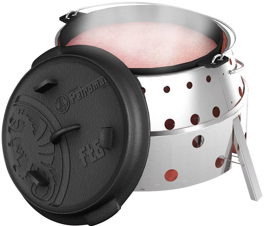 Petromax Atago Grill, Ofen, Feuerschale Grillrost Holzkohle-Grill klappbar Grill-Fläche (Durchmesser)=420 mm Edelstahl