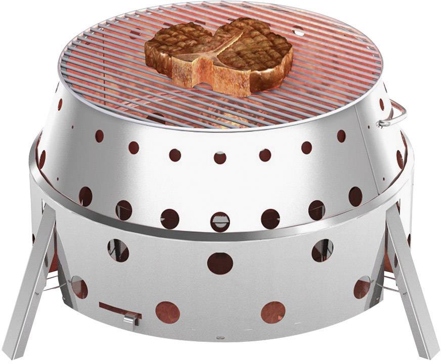 Petromax Atago Grill, Ofen, Feuerschale Grillrost Holzkohle-Grill klappbar Grill-Fläche (Durchmesser)=420 mm Edelstahl