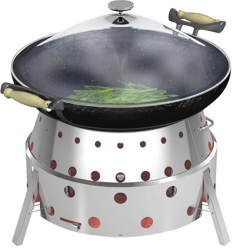 Petromax Atago Grill, Ofen, Feuerschale Grillrost Holzkohle-Grill klappbar Grill-Fläche (Durchmesser)=420 mm Edelstahl