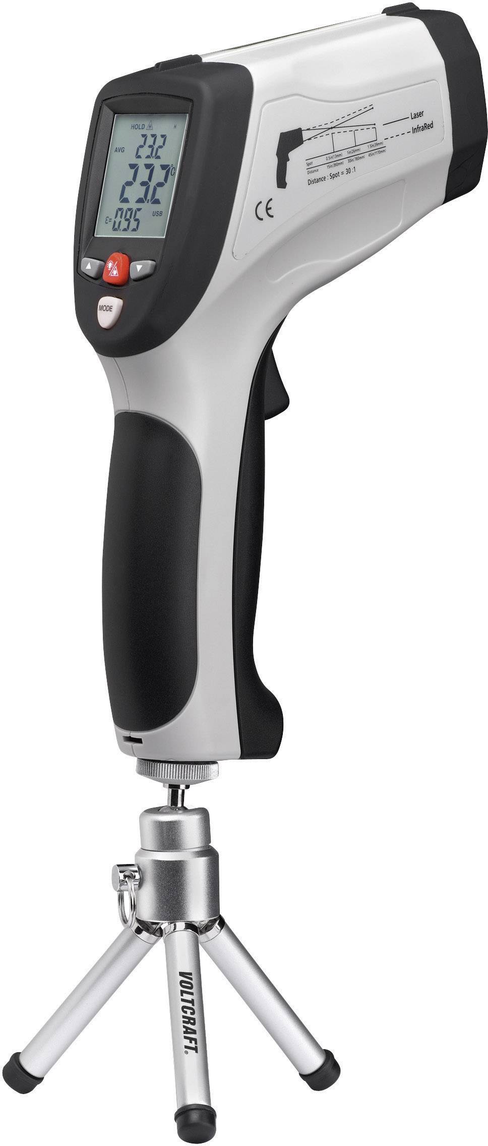 VOLTCRAFT IR 1000-30D Infrarot-Thermometer Optik 30:1 -50 - +1000°C Kontaktmessung, Pyrometer