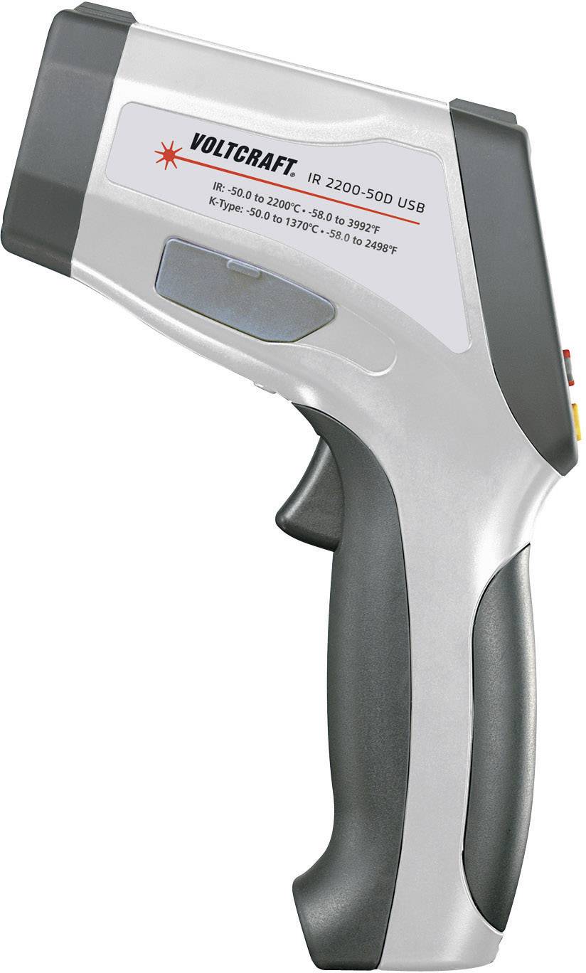 VOLTCRAFT IR-2200-50D Infrarot-Thermometer Optik 50:1 -50 - +2200°C Kontaktmessung, Pyrometer