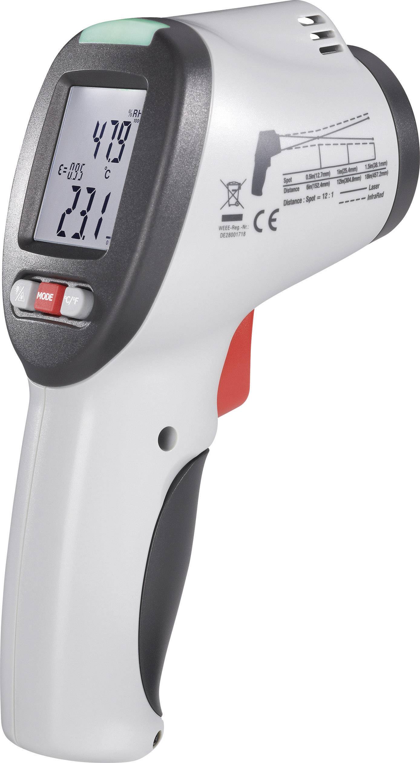 VOLTCRAFT IR-SCAN-350RH Infrarot-Thermometer, Taupunkt-Scanner
