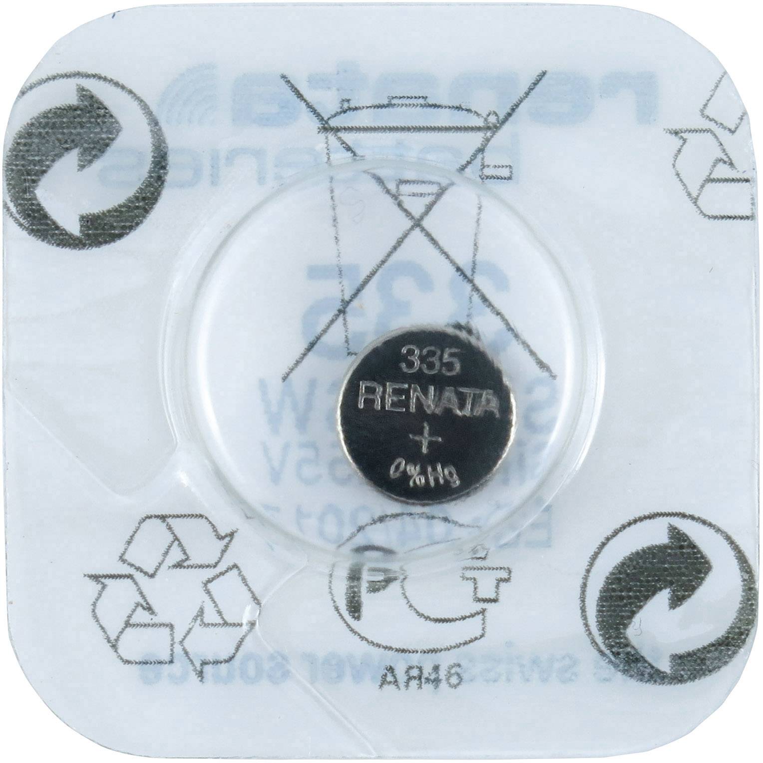 Renata Knopfzelle 335 1.55 V 6 mAh Silberoxid