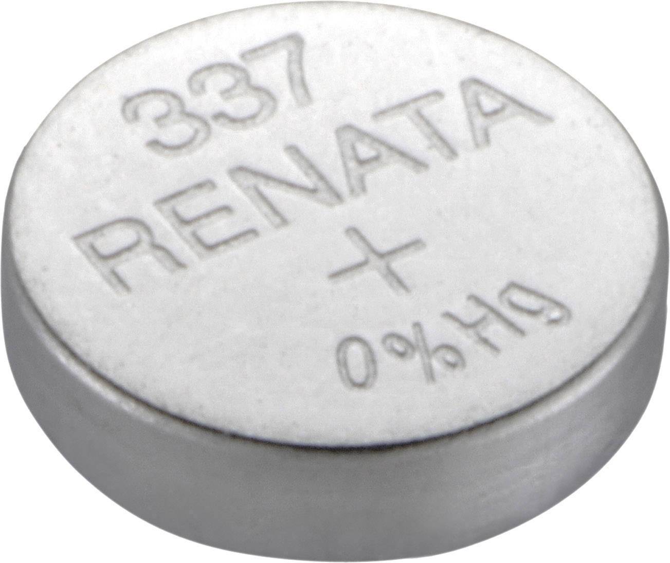 Renata Knopfzelle 337 1.55 V 8 mAh Silberoxid