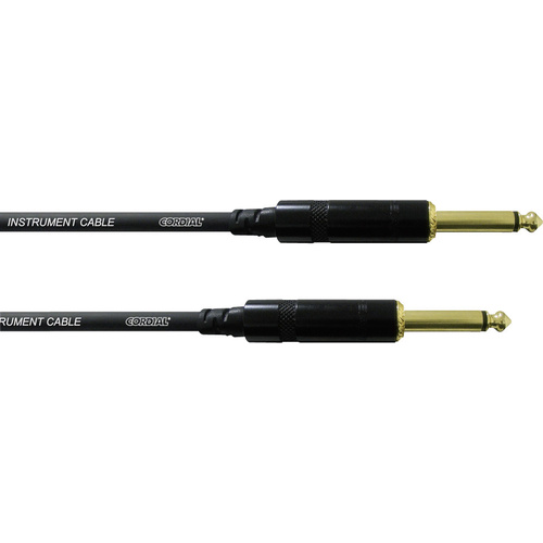 Cordial CCI 6 PP Instrumenten Kabel [1x Klinkenstecker 6.35mm - 1x Klinkenstecker 6.35 mm] 6.00m Schwarz
