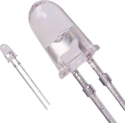 Broadcom HLMP-4101 LED bedrahtet Rot Rund 5mm 1000 mcd 8° 30mA 1.8V
