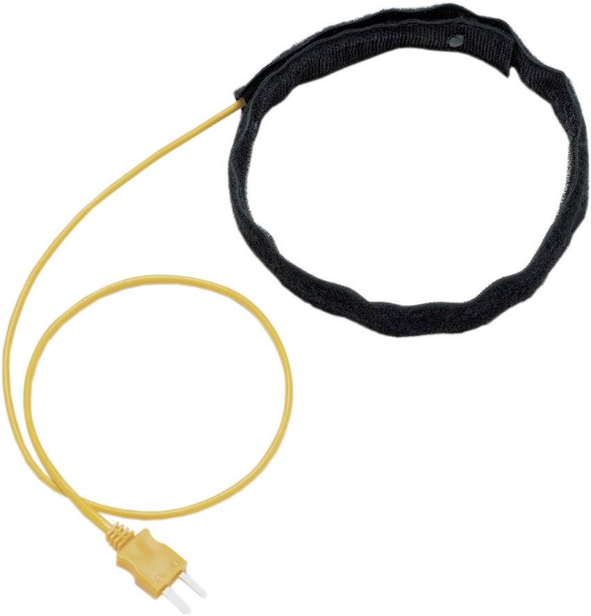 Ein schwarzes Heizelement mit gelbem Kabel und Stecker. Es dient zur Erwärmung oder Isolierung von Rohren.