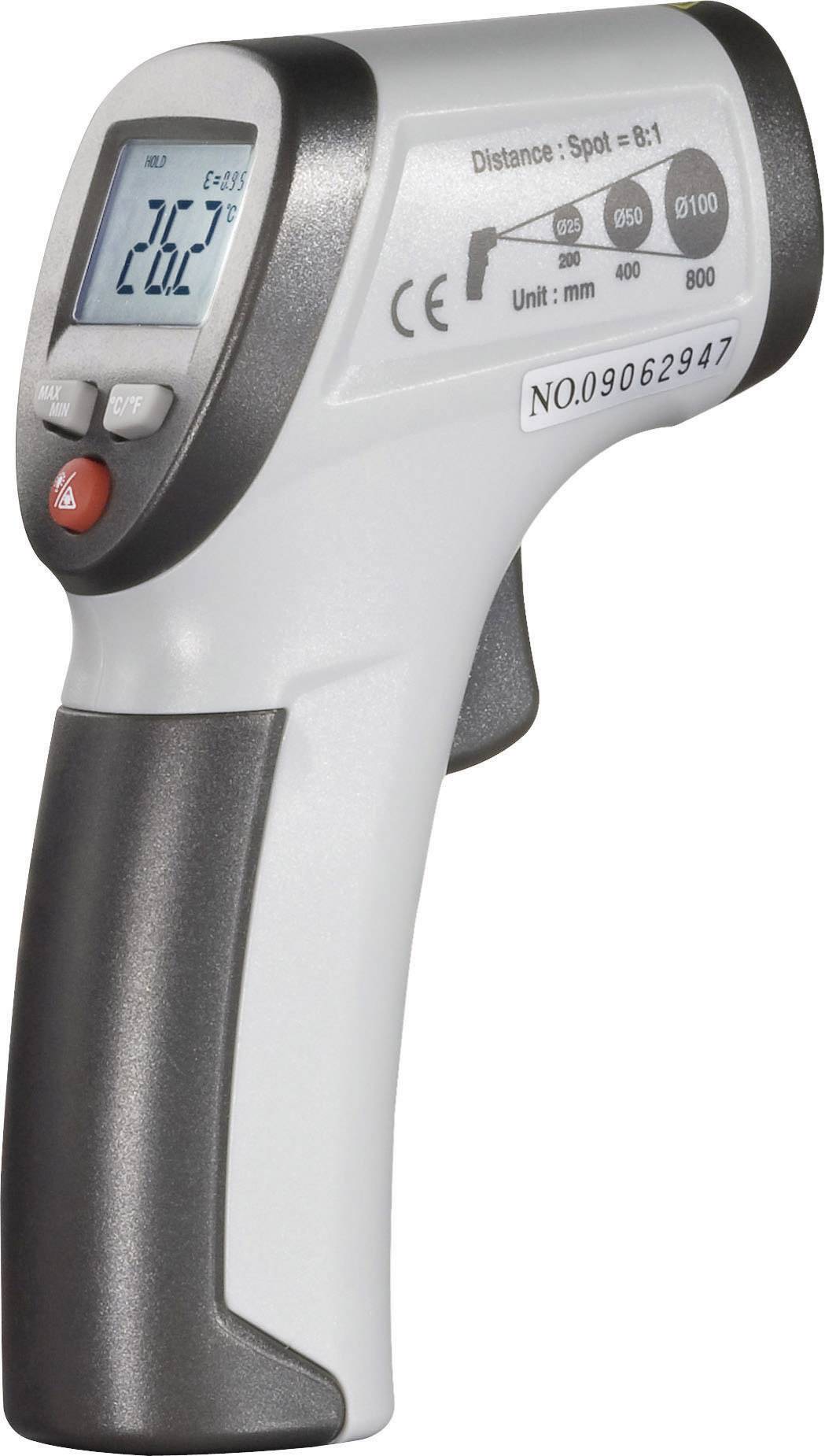 VOLTCRAFT IR 260-8S + DET1R Infrarot-Thermometer Optik 8:1 -30 bis +260°C Kontaktmessung, Pyrometer