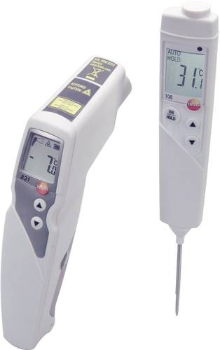 Testo 831 Set Infrarot-Thermometer Optik 30:1 -30 - +210 °C Kontaktmessung