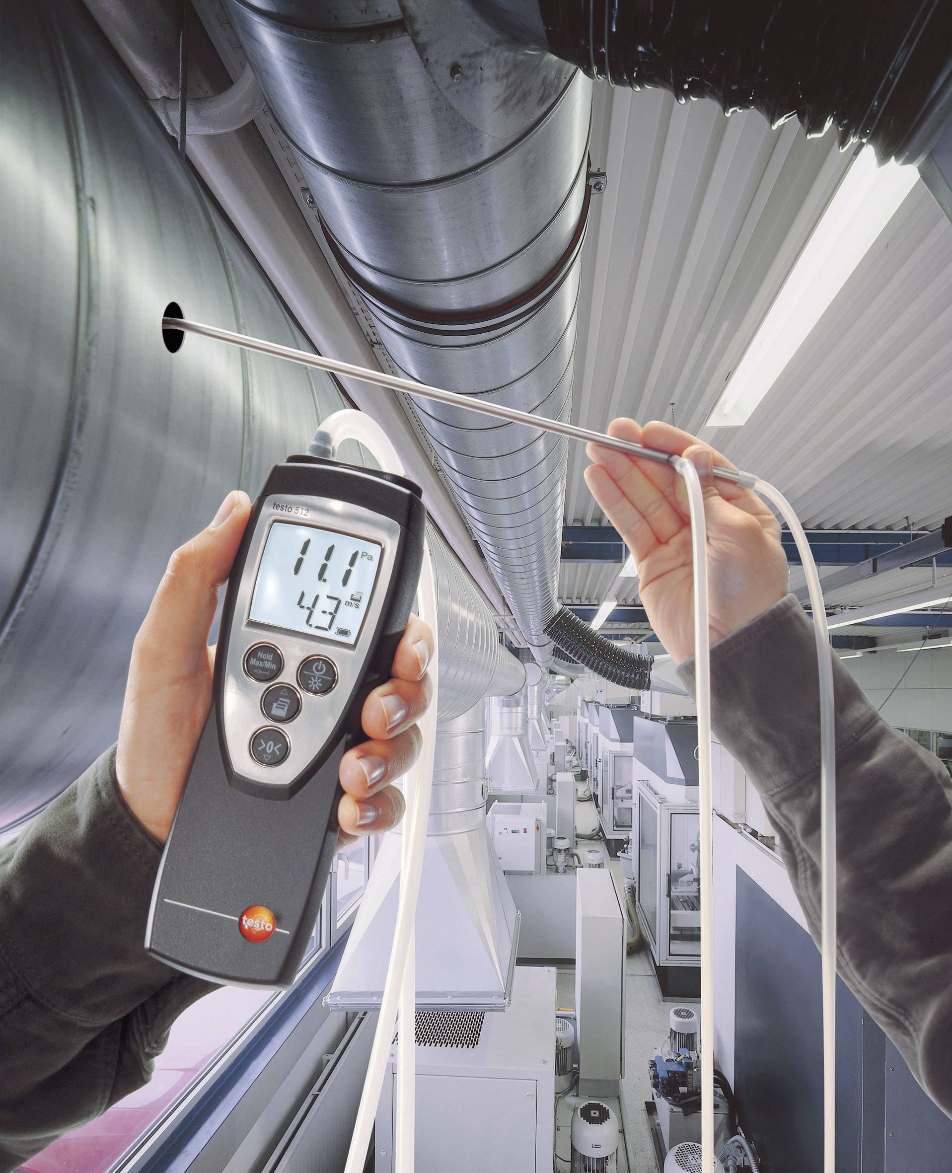 Testo 512 (0...200hPa) Druck-Messgerät Luftdruck 0 - 200hPa