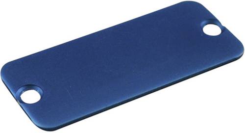 Hammond Electronics 1455DALBU-10 Endplatte Aluminium Blau