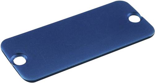 Hammond Electronics 1455NALBU-10 Endplatte Aluminium Blau