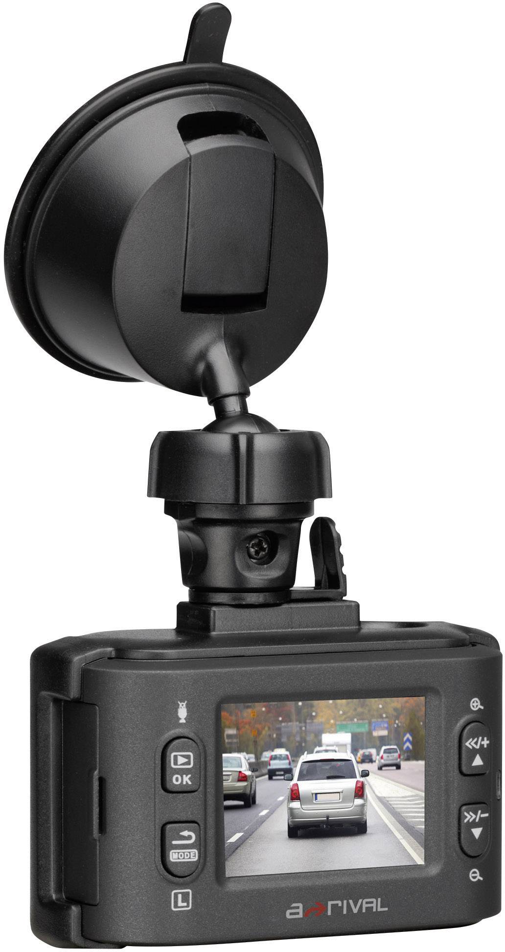 A-Rival Car Cam CQN6 Dashcam mit GPS Blickwinkel horizontal max.=140 ° 12 V  Display, Akku, Mikrofon