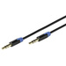 Vivanco 41903 Klinke Audio Anschlusskabel [1x Klinkenstecker 3.5mm - 1x Klinkenstecker 3.5 mm] 0.60m Schwarz vergoldete