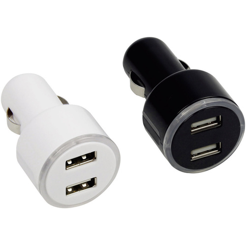 Cartrend USB-Adapter für den Zigarettenanzünder Belastbarkeit Strom max.=2.1 A Passend für (Detail