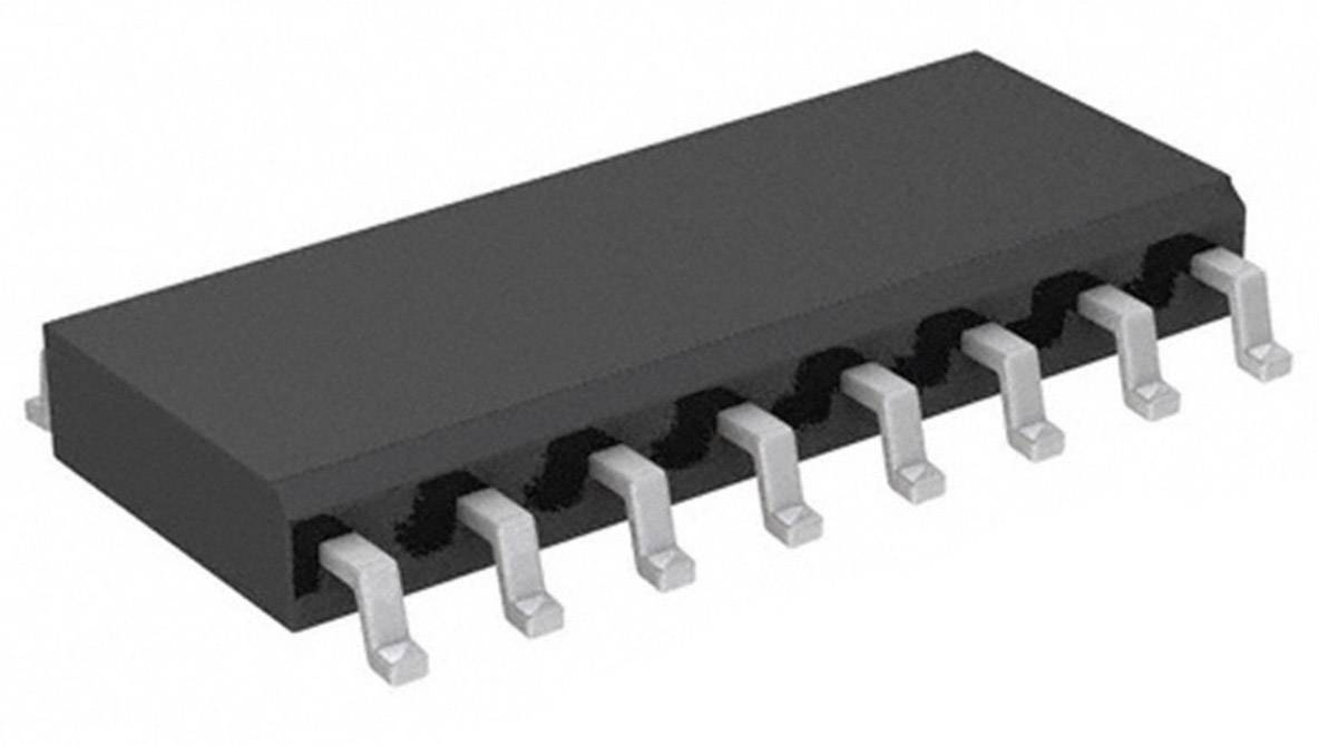 Ein schwarzer integrierter Schaltkreis (IC) mit 14 silbernen Pins, in einem Dual-Inline-Gehäuse (DIP).