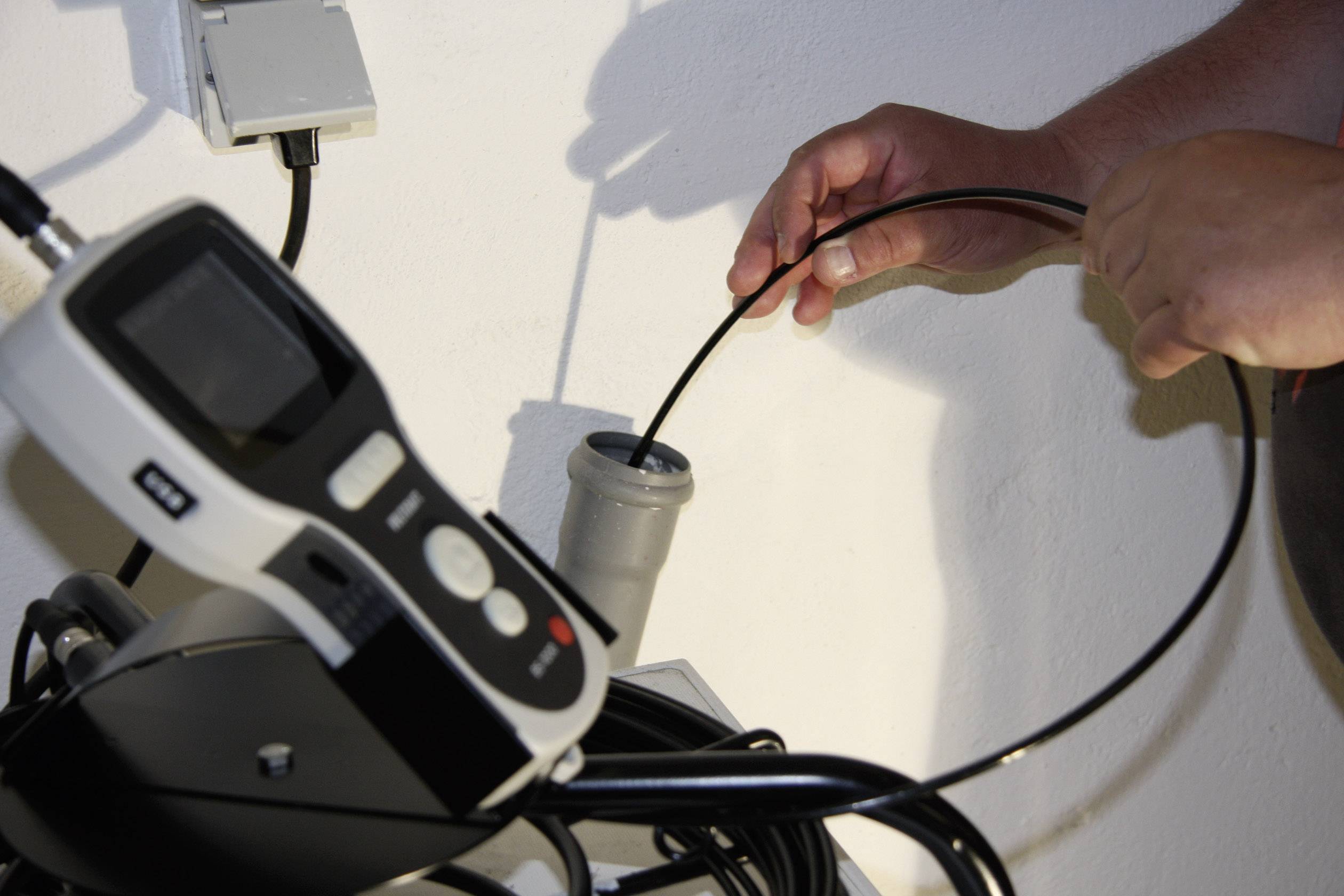 VOLTCRAFT Endoskop-Sonde Sonden-Ø 28 mm 10 m Wasserdicht, LED-Beleuchtung