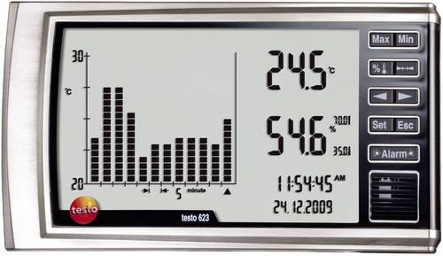 Testo 623 Luftfeuchtemessgerät (Hygrometer) 0 % rF 100 % rF Datenloggerfunktion, Taupunkt-/Schimmel