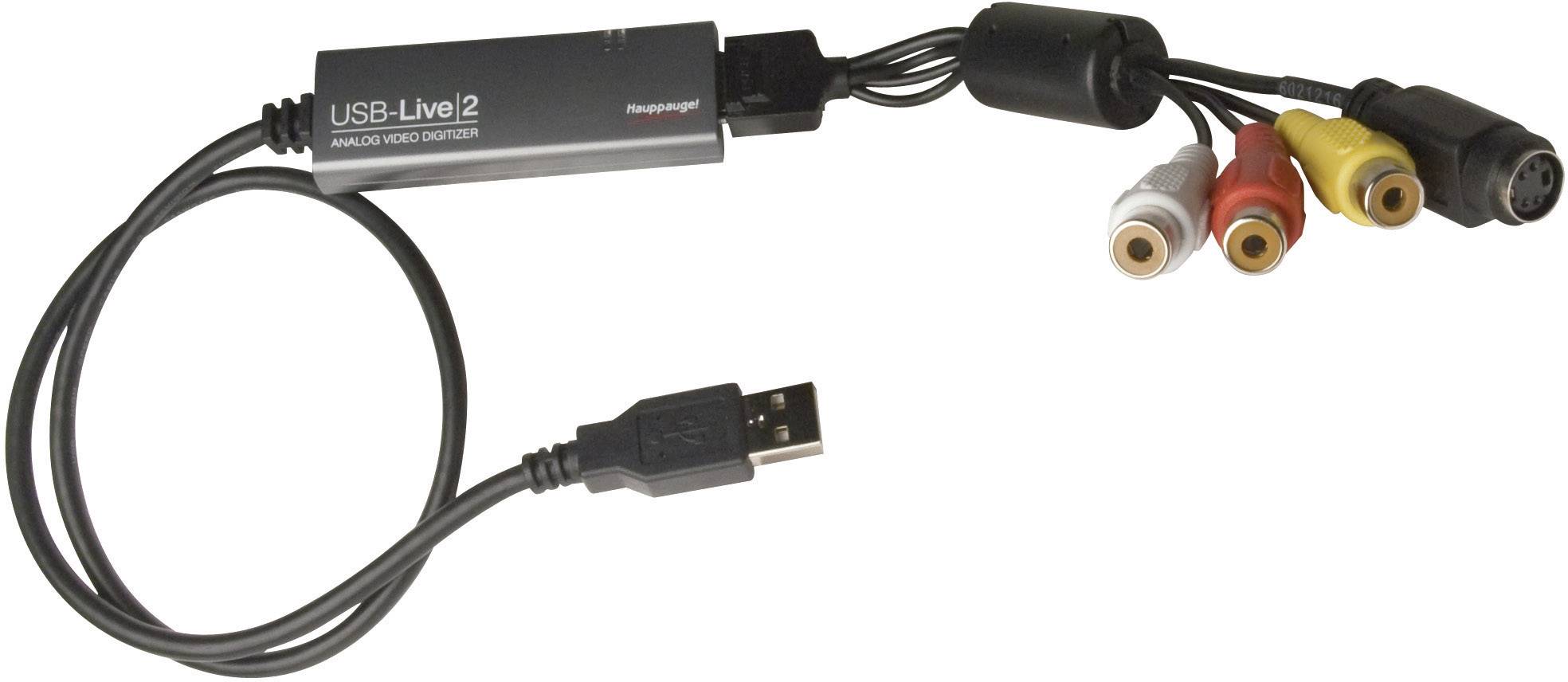 Hauppauge WIN TV USB-Live2 Video Grabber inkl. Video-Bearbeitungssoftware, Plug und Play