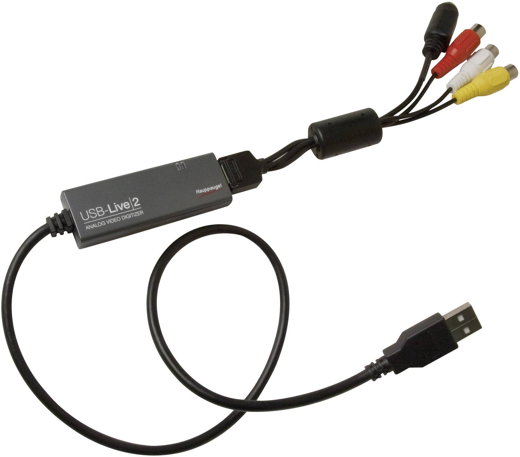 Hauppauge WIN TV USB-Live2 Video Grabber inkl. Video-Bearbeitungssoftware, Plug und Play